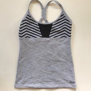 Lorna Jane Gray and black athletic tank